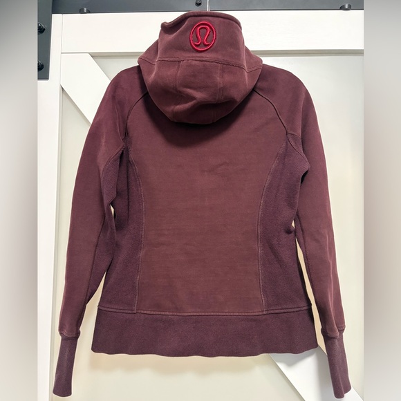 Lululemon Athletica- Burgundy SCUBA Hoodie size 10 - Picture 9 of 9